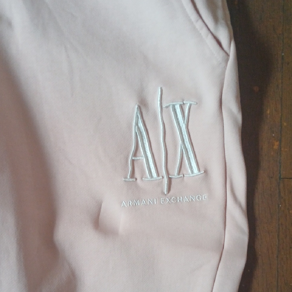 Armani Exchange Pink Track Pants with Elastic Waistband - Picture 5 of 9